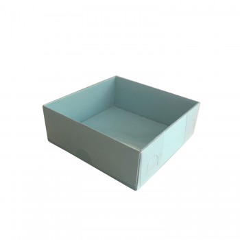 Asetat Kapaklı Karton Kutu 12X12X3 - 50 Adet Mavi Asetat Kapaklı Karton Kutu 12X12X3 - 50 Adet Mavi