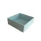 Asetat Kapaklı Karton Kutu Düz Renk 9X9X3 CM - 50 Adet  Mavi