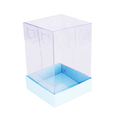 Asetat Kutu Altı Karton 5X5X8 CM - 50 Adet  Mavi