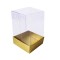 Asetat Kutu Altı Karton 5X5X8 CM - 50 Adet  Gold