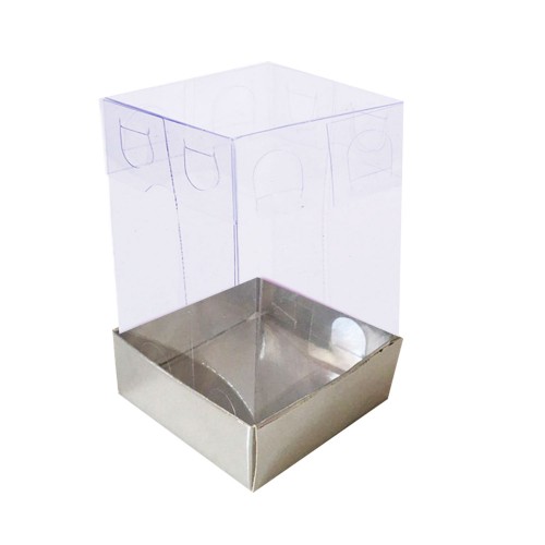 Asetat Kutu Altı Karton 5X5X8 CM - 50 Adet  Gümüş