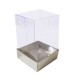Asetat Kutu Altı Karton 5X5X8 CM - 50 Adet  Gümüş