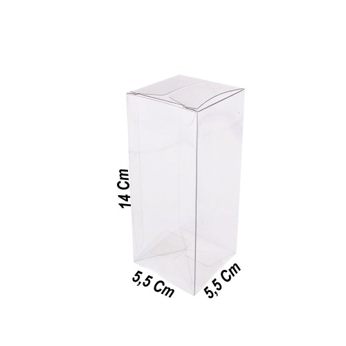 Asetat Kutu 5.5X5.5X14 CM - 50 Adet