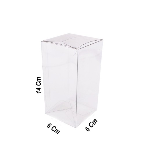 Asetat Kutu 6X6X14 CM - 25 Adet