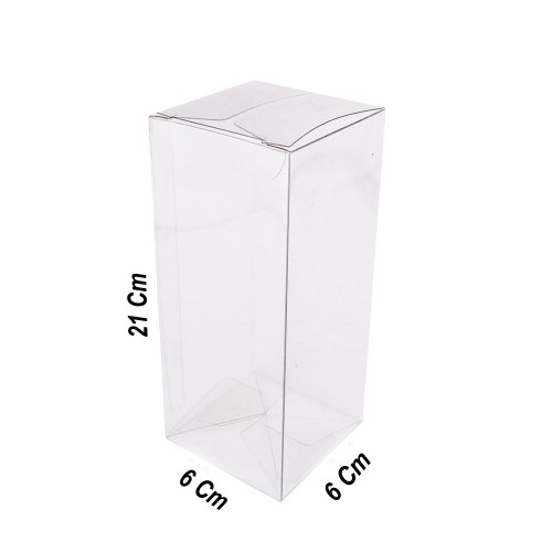 Asetat Kutu 6X6X21 CM - 25 Adet