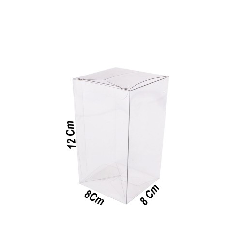 Asetat Kutu 8X8X12 CM - 25 Adet