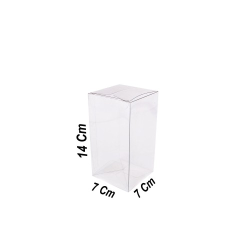 Asetat Kutu 7X7X14 CM - 25 Adet
