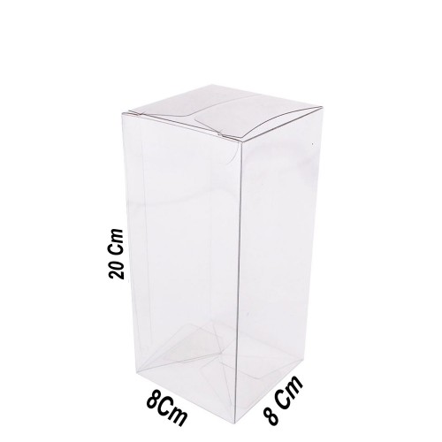 Asetat Kutu 8X8X20 CM - 25 Adet