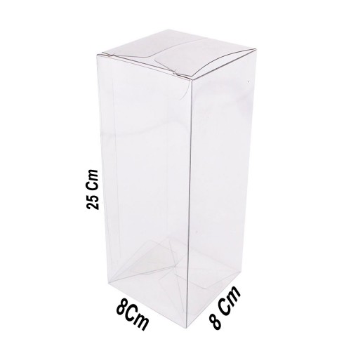 Asetat Kutu 8X8X25 CM - 25 Adet