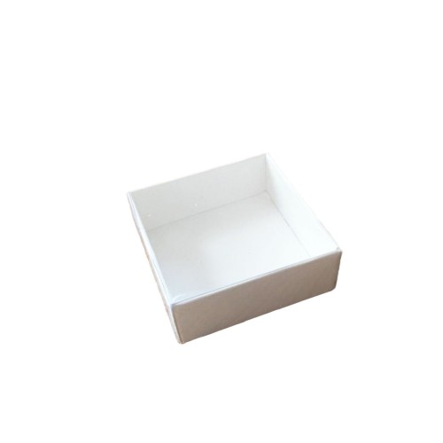 Asetat Kutu Altı Karton 5X5X2,2 CM - 50 Adet  Beyaz