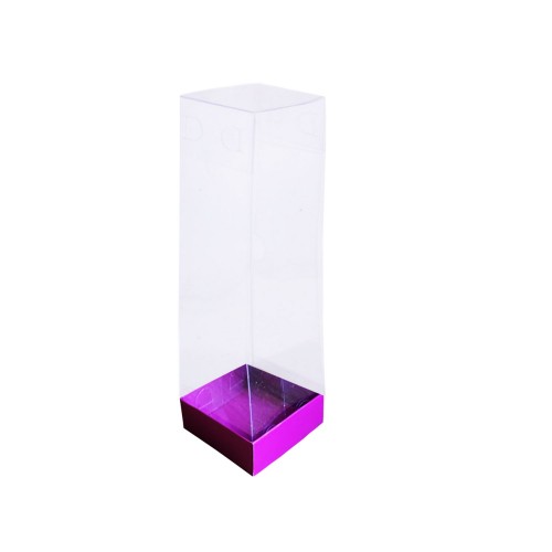 Asetat Kutu Altı Karton 5X5X20 CM - 25 Adet  Mor