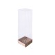 Asetat Kutu Altı Karton 5X5X20 CM - 25 Adet  Puantiyeli Pembe