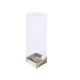 Asetat Kutu Altı Karton 5X5X20 CM - 25 Adet  Gümüş