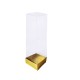 Asetat Kutu Altı Karton 5X5X20 CM - 25 Adet  Gold