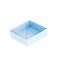 Asetat Kutu Altı Karton 7X7X2.2 CM - 50 Adet  Mavi