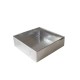 Asetat Kutu Altı Karton 7X7X2.2 CM - 50 Adet  Gümüş