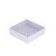 Asetat Kutu Altı Karton 7X7X2.2 CM - 50 Adet  Beyaz