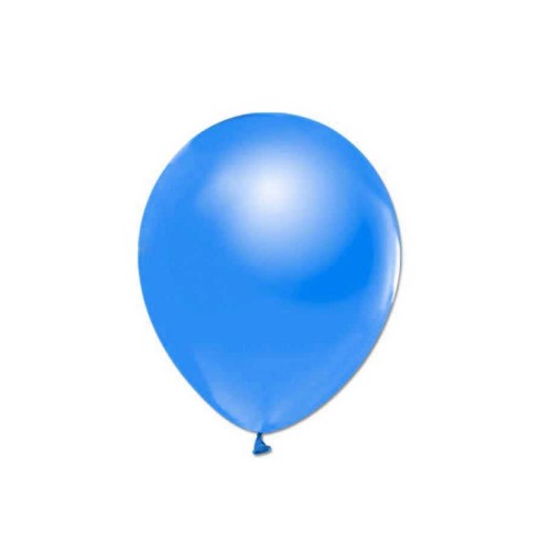Balon 12 İnç Baskısız Metalik - 20 Adet  Saks Mavi