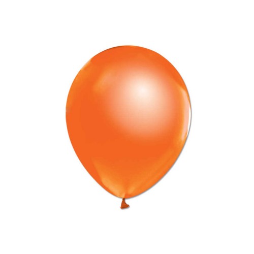 Metalik  Balon 12 İnç Baskısız - 100 Adet  Turuncu