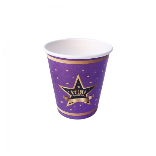 Bardak Karton İyiki Doğdun Yıldızlı 8 Oz  - 8 Adet