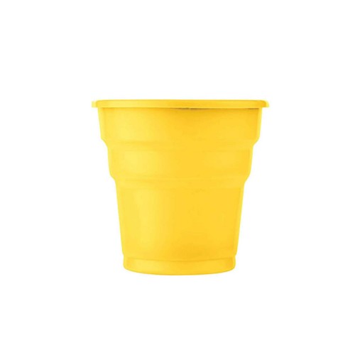 Plastik Meşrubat Bardağı - 25 Adet  Sarı