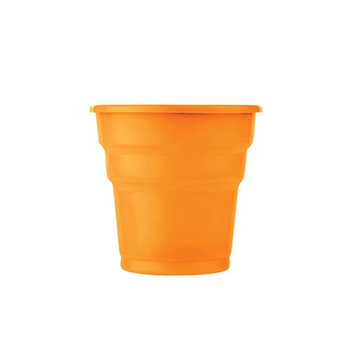 Plastik Meşrubat Bardağı - 25 Adet  Turuncu