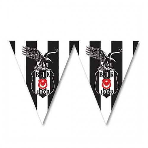 Beşiktaş  Temalı Üçgen Flama Bayrak Set
