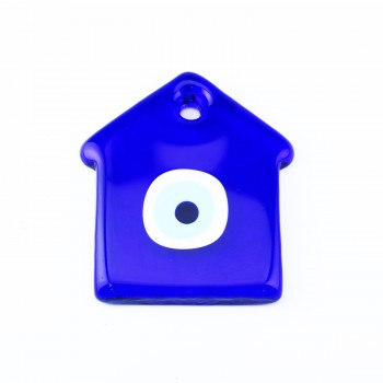Cam Nazar Boncuğu Delikli Ev Modeli Küçük