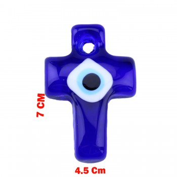 Cam Nazar Boncuğu Delikli Hac Modeli Küçük Cam Nazar Boncuğu Delikli Hac Modeli Küçük