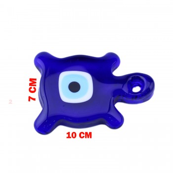 Cam Nazar Boncuğu Delikli Kaplumbağa Modeli Büyük Boy Cam Nazar Boncuğu Delikli Kaplumbağa Modeli Büyük Boy