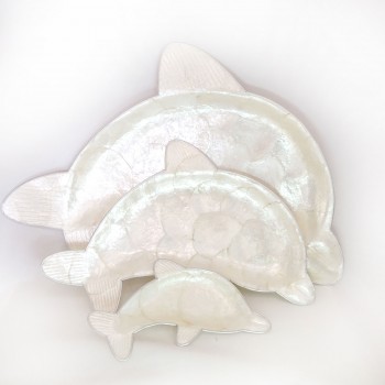 Capiz Üçlü Set -Yunus Şekilli Sedef 47X32 CM Capiz Üçlü Set -Yunus Şekilli Sedef 47X32 CM