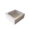 Çerçeveli Karton Kutu 8X8X3 CM - 50 Adet  Beyaz