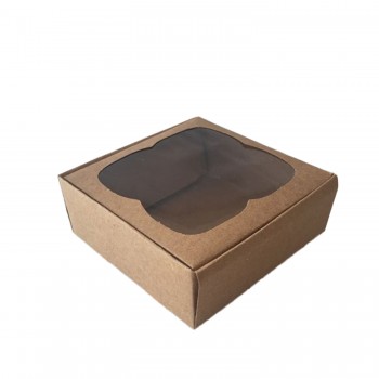 Çerçeveli Karton Kutu 9X9X3 CM - 50 Adet Kraft Çerçeveli Karton Kutu 9X9X3 CM - 50 Adet Kraft