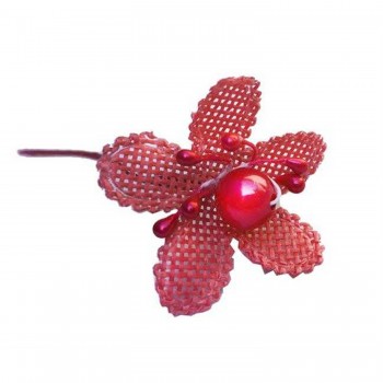 Çiçek İncili Ve Tomurcuklu - 72 Adet Kırmızı Çiçek İncili Ve Tomurcuklu - 72 Adet Kırmızı