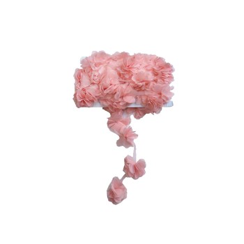 Lazer Kesim Tülden Çiçek - Şifon Çiçek - 10 Metre Pembe Lazer Kesim Tülden Çiçek - Şifon Çiçek - 10 Metre Pembe