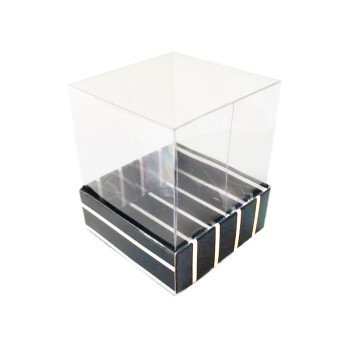 Asetat Kutu Altı Karton Çizgili Model 5x5x5 CM - 25 Adet Siyah Asetat Kutu Altı Karton Çizgili Model 5x5x5 CM - 25 Adet Siyah