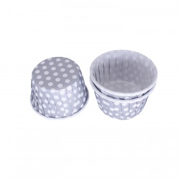 Cupcake Kalıbı Orta Boy 50*39 Mm - 100 Adet Puantiyeli Gümüş Cupcake Kalıbı Orta Boy 50*39 Mm - 100 Adet Puantiyeli Gümüş