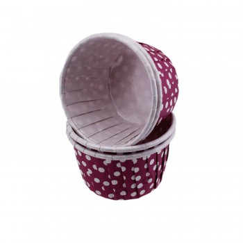 Cupcake Kalıbı Küçük Boy 44*35 Mm - 100 Adet Puantiyeli Mor Cupcake Kalıbı Küçük Boy 44*35 Mm - 100 Adet Puantiyeli Mor