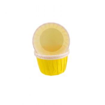 Cupcake Kalıbı Büyük Boy Düz Renk 62*40 MM - 100 Adet Sarı Cupcake Kalıbı Büyük Boy Düz Renk 62*40 MM - 100 Adet Sarı