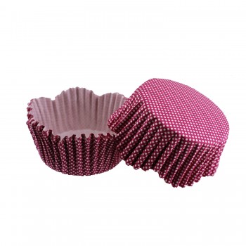 Cupcake Kalıbı Pet Kapsül Dalgalı Kek Kalıbı 65X38 MM - 100 Adet Mor Küçük Puanlı Cupcake Kalıbı Pet Kapsül Dalgalı Kek Kalıbı 65X38 MM - 100 Adet Mor Küçük Puanlı