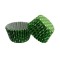 Cupcake Kalıbı Pet Kapsül Kek Kalıbı 48X34 MM - 100 Adet  Puantiyeli  Yeşil