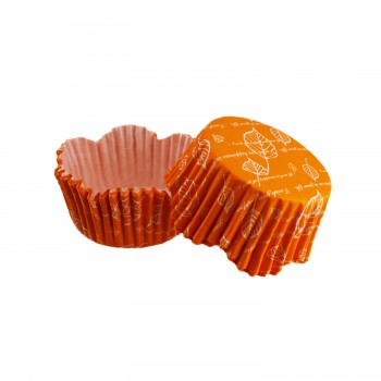 Cupcake Kalıbı Pet Kapsül Dalgalı Turuncu Yaprak Desenli Kek Kalıbı 65X38 MM - 100 Adet Cupcake Kalıbı Pet Kapsül Dalgalı Turuncu Yaprak Desenli Kek Kalıbı 65X38 MM - 100 Adet