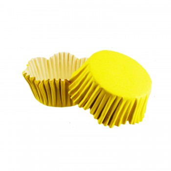 Cupcake Kalıbı Pet Kapsül Dalgalı Kek Kalıbı 65X38 MM - 100 Adet Sarı Cupcake Kalıbı Pet Kapsül Dalgalı Kek Kalıbı 65X38 MM - 100 Adet Sarı
