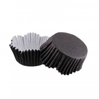 Cupcake Kalıbı Pet Kapsül Dalgalı Kek Kalıbı 65X38 MM - 100 Adet Siyah Cupcake Kalıbı Pet Kapsül Dalgalı Kek Kalıbı 65X38 MM - 100 Adet Siyah