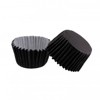 Cupcake Kalıbı Pet Kapsül Kek Kalıbı 48X34 MM - 100 Adet Siyah Cupcake Kalıbı Pet Kapsül Kek Kalıbı 48X34 MM - 100 Adet Siyah