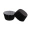 Cupcake Kalıbı Pet Kapsül  Kek Kalıbı 48X34 MM - 100 Adet  Siyah