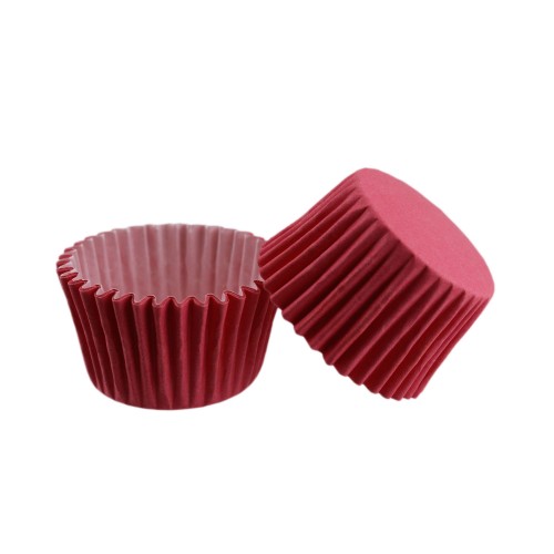 Cupcake Kalıbı Pet Kapsül  Kek Kalıbı 48X34 MM - 100 Adet  Fuşya