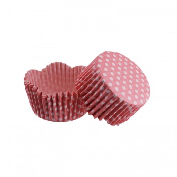 Cupcake Kalıbı Pet Kapsül Dalgalı Kek Kalıbı 65X38 MM - 100 Adet Puantiyeli Pembe Cupcake Kalıbı Pet Kapsül Dalgalı Kek Kalıbı 65X38 MM - 100 Adet Puantiyeli Pembe