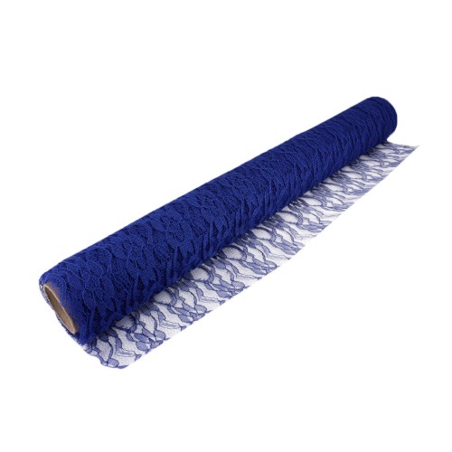 Dantel Tül Rulo 48 CM X 10 Metre  Saks Mavi