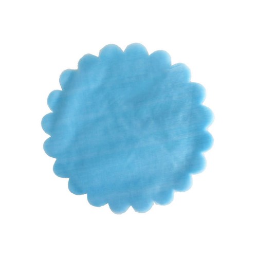 Düz Organze Hazır Kesilmiş Tül 24 CM - 100 Adet  Mavi